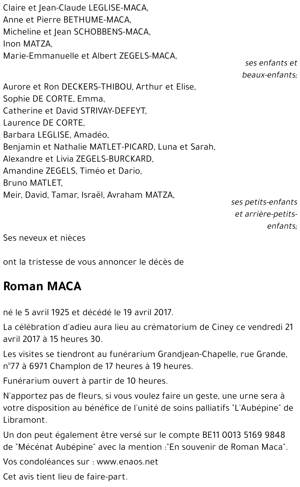 Roman MACA