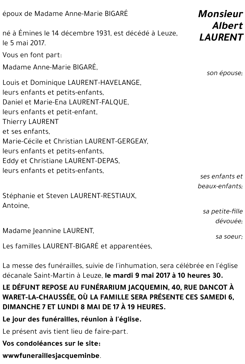 Albert LAURENT