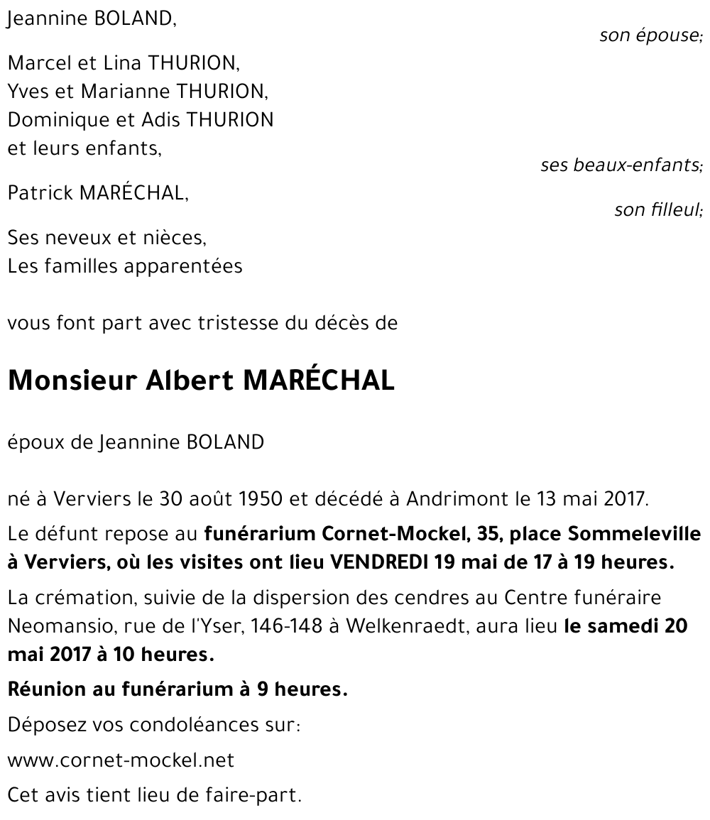 Albert MARÉCHAL