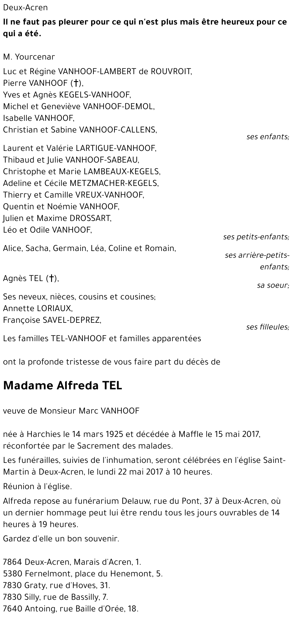Alfréda TEL