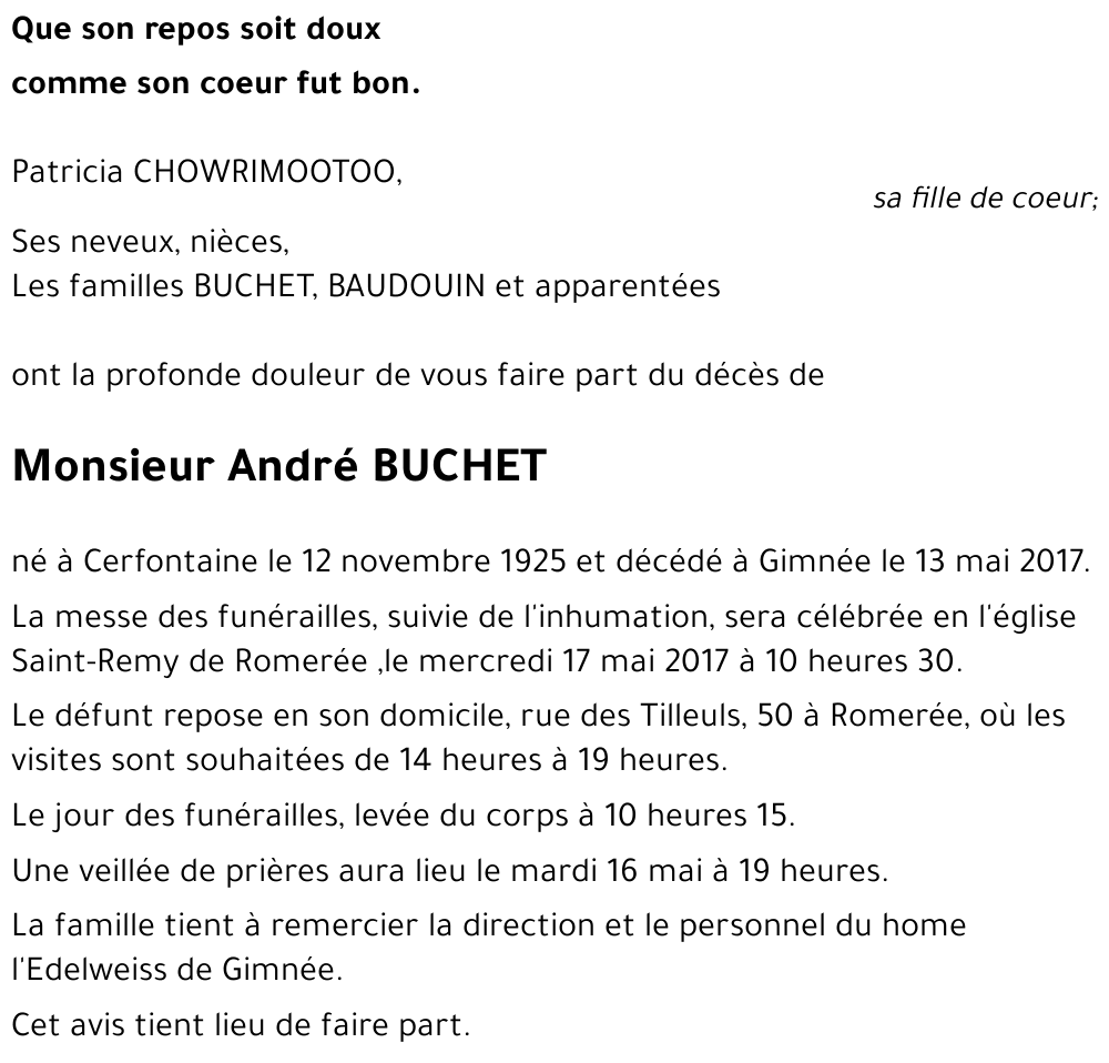 André BUCHET