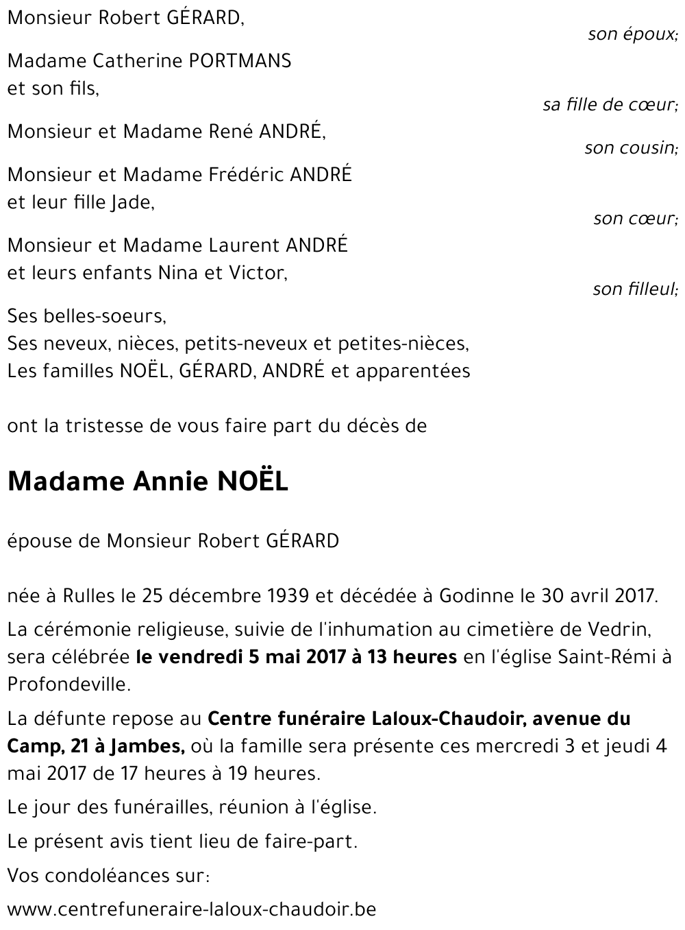 Annie NOËL