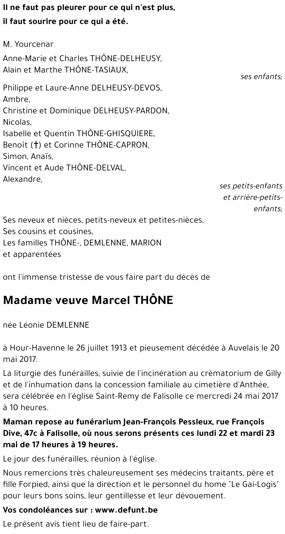 DEMLENNE Léonie