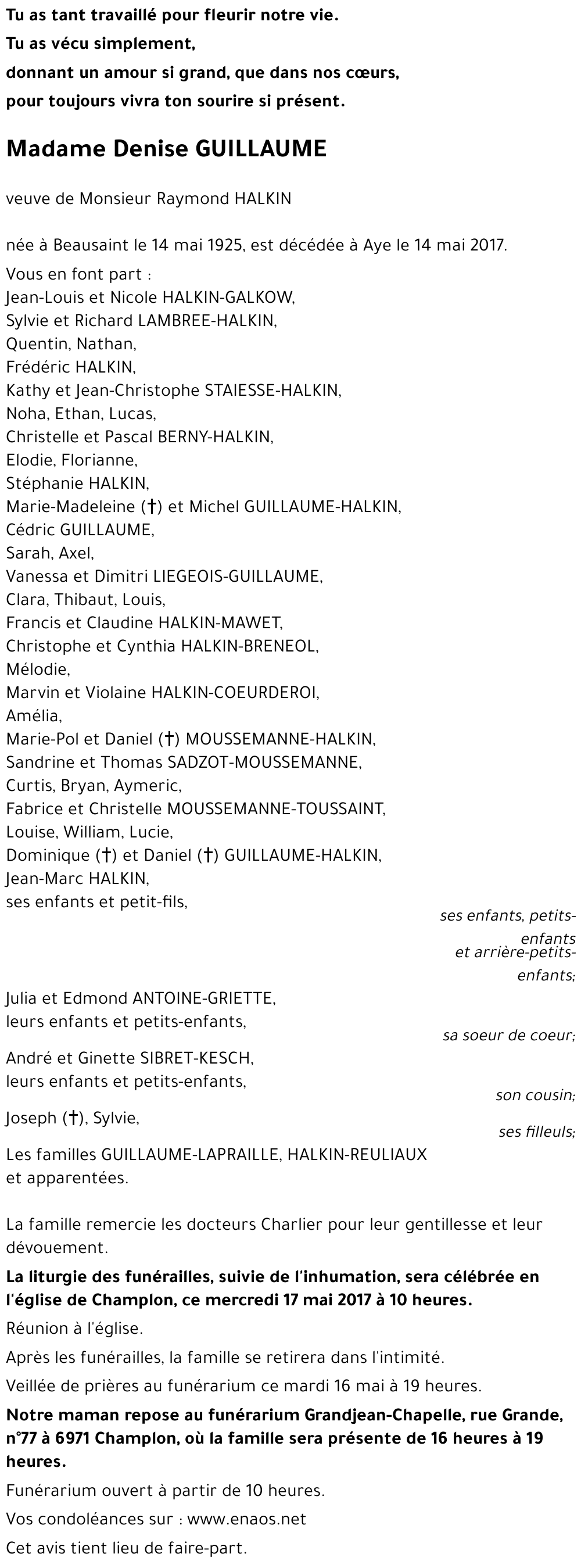 Denise GUILLAUME
