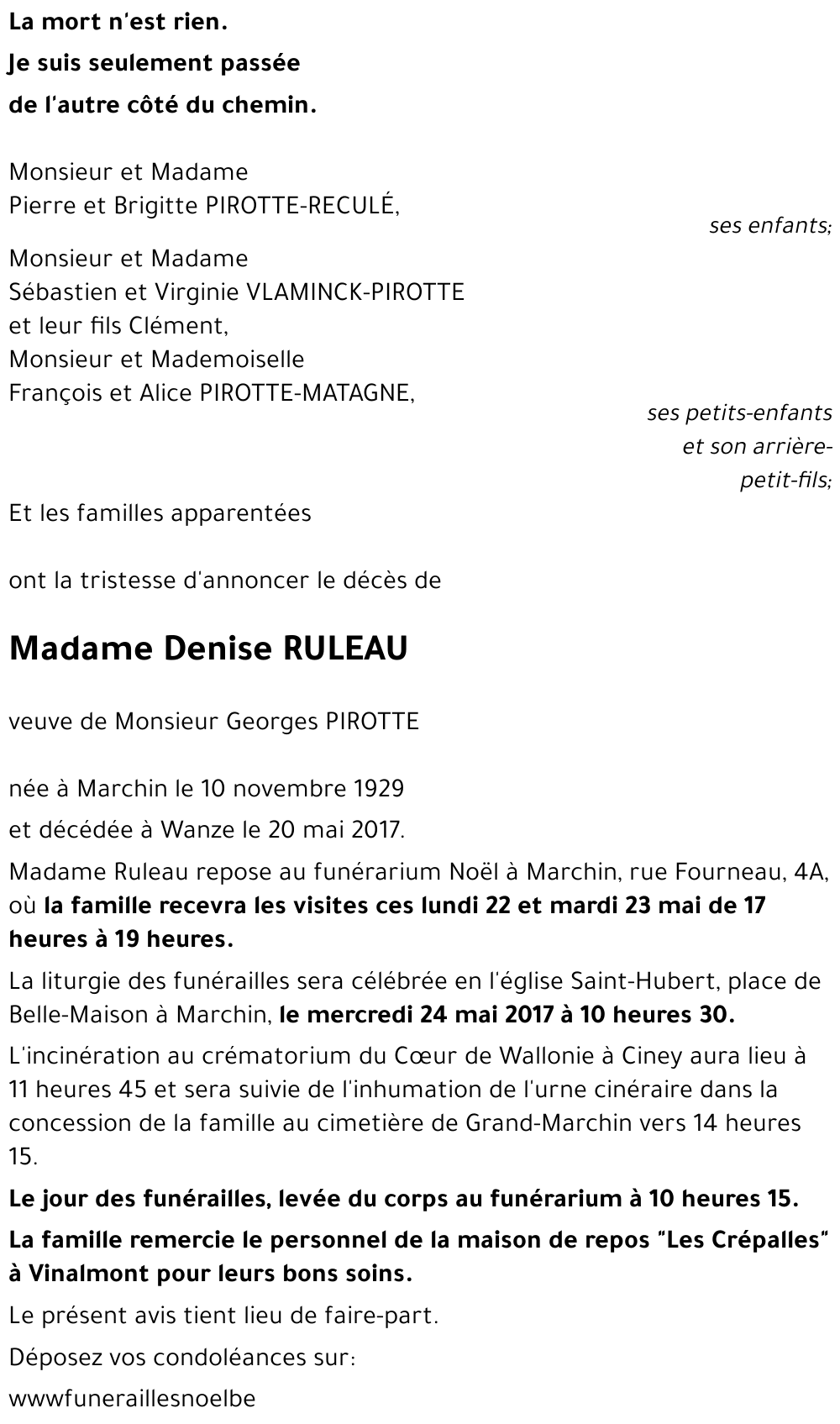 Denise RULEAU