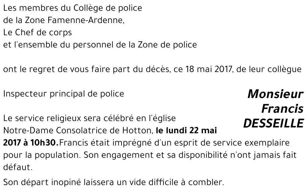 Francis DESSEILLE