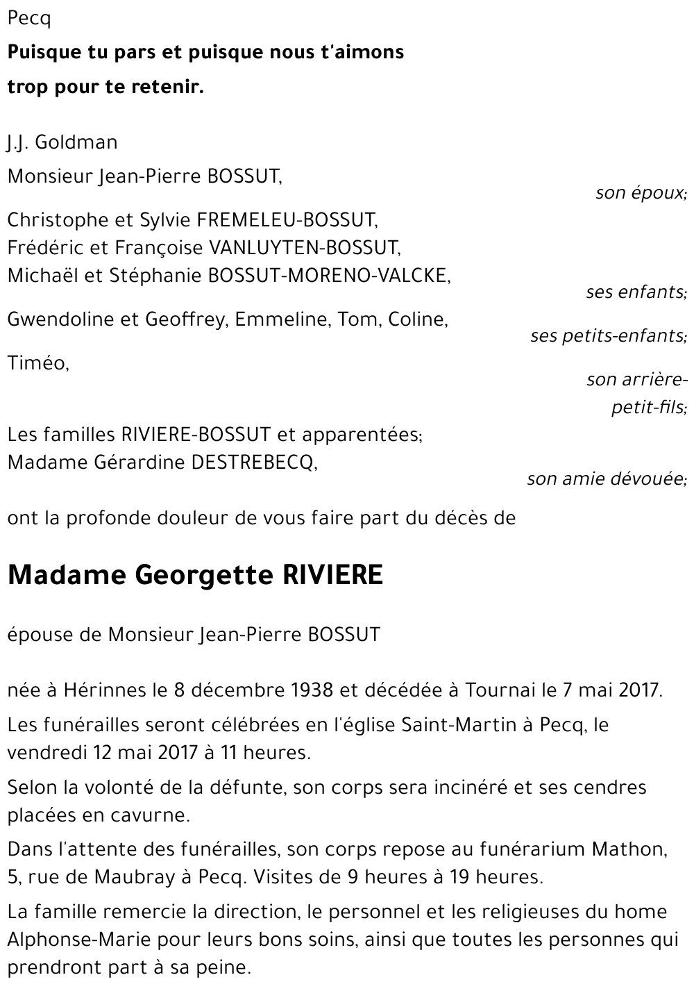 Georgette RIVIERE