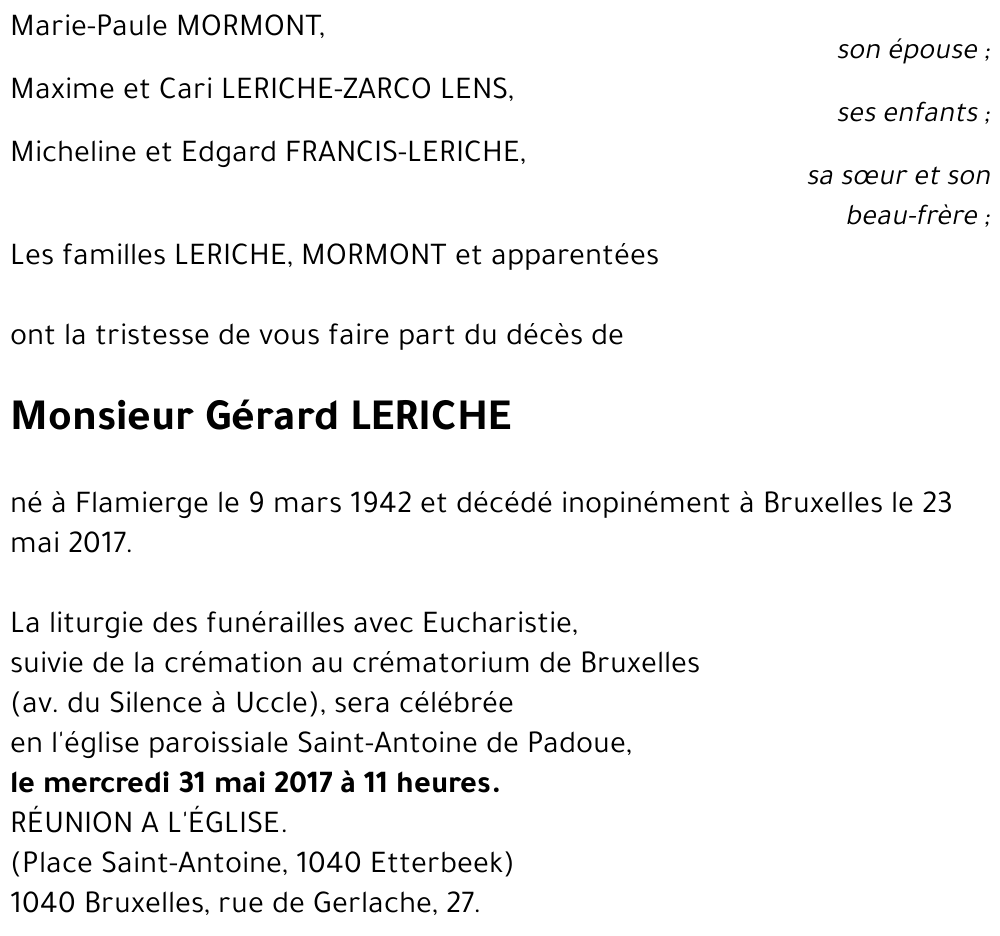 Gérard LERICHE