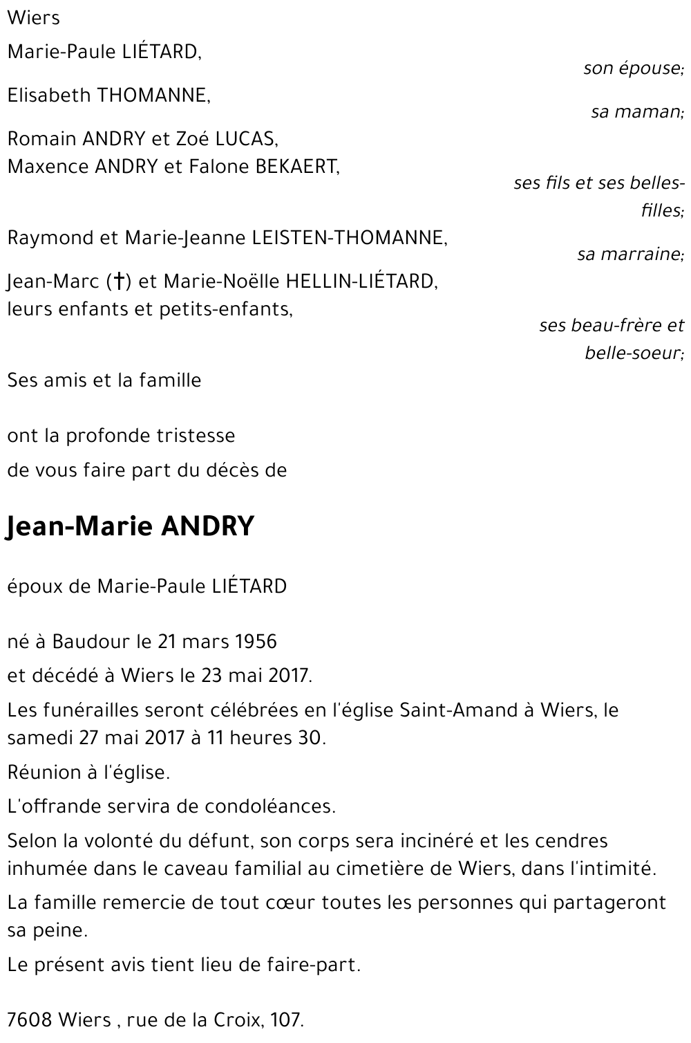 Jean-Marie ANDRY