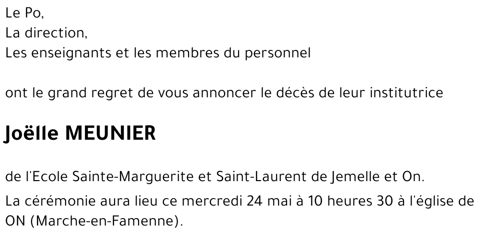 Joëlle MEUNIER