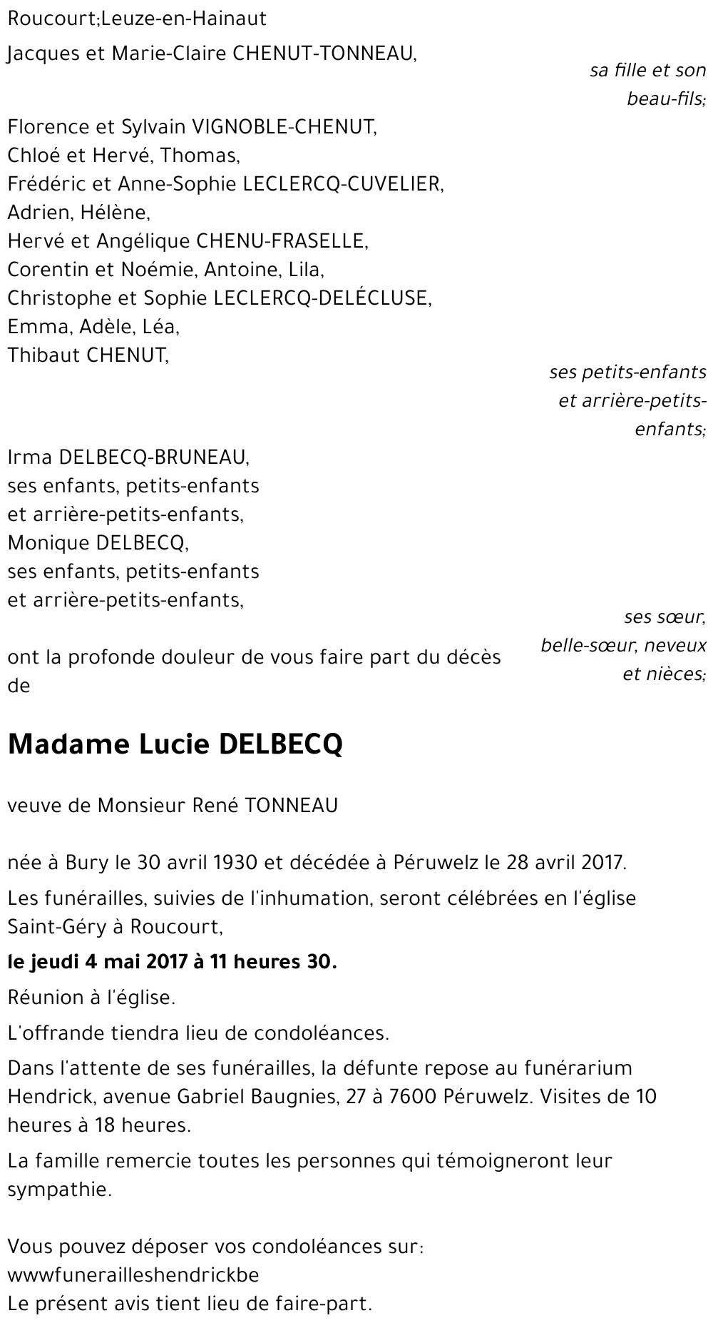 Lucie DELBECQ