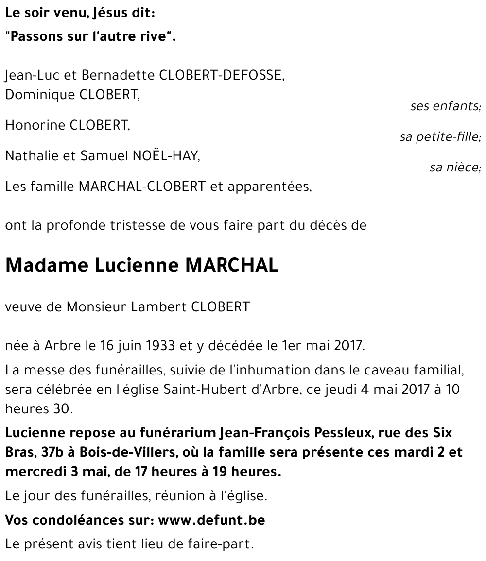 Lucienne MARCHAL