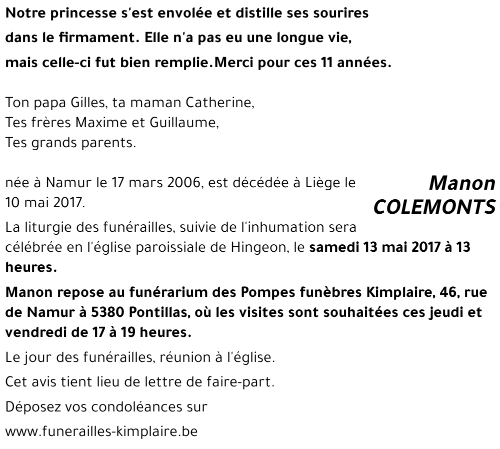 Manon COLEMONTS