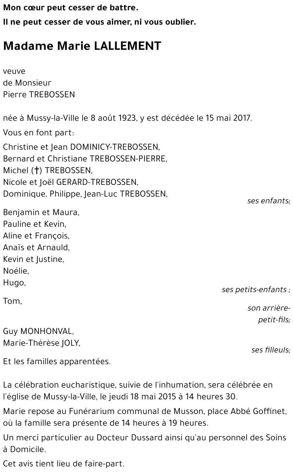 Marie LALLEMENT 