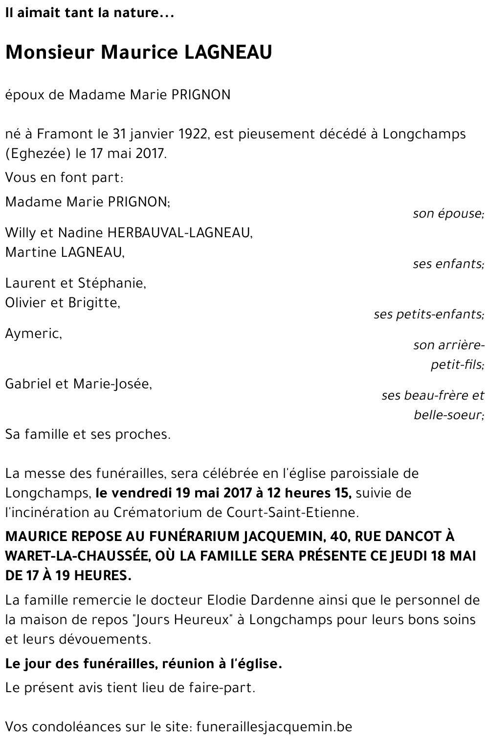 Maurice LAGNEAU
