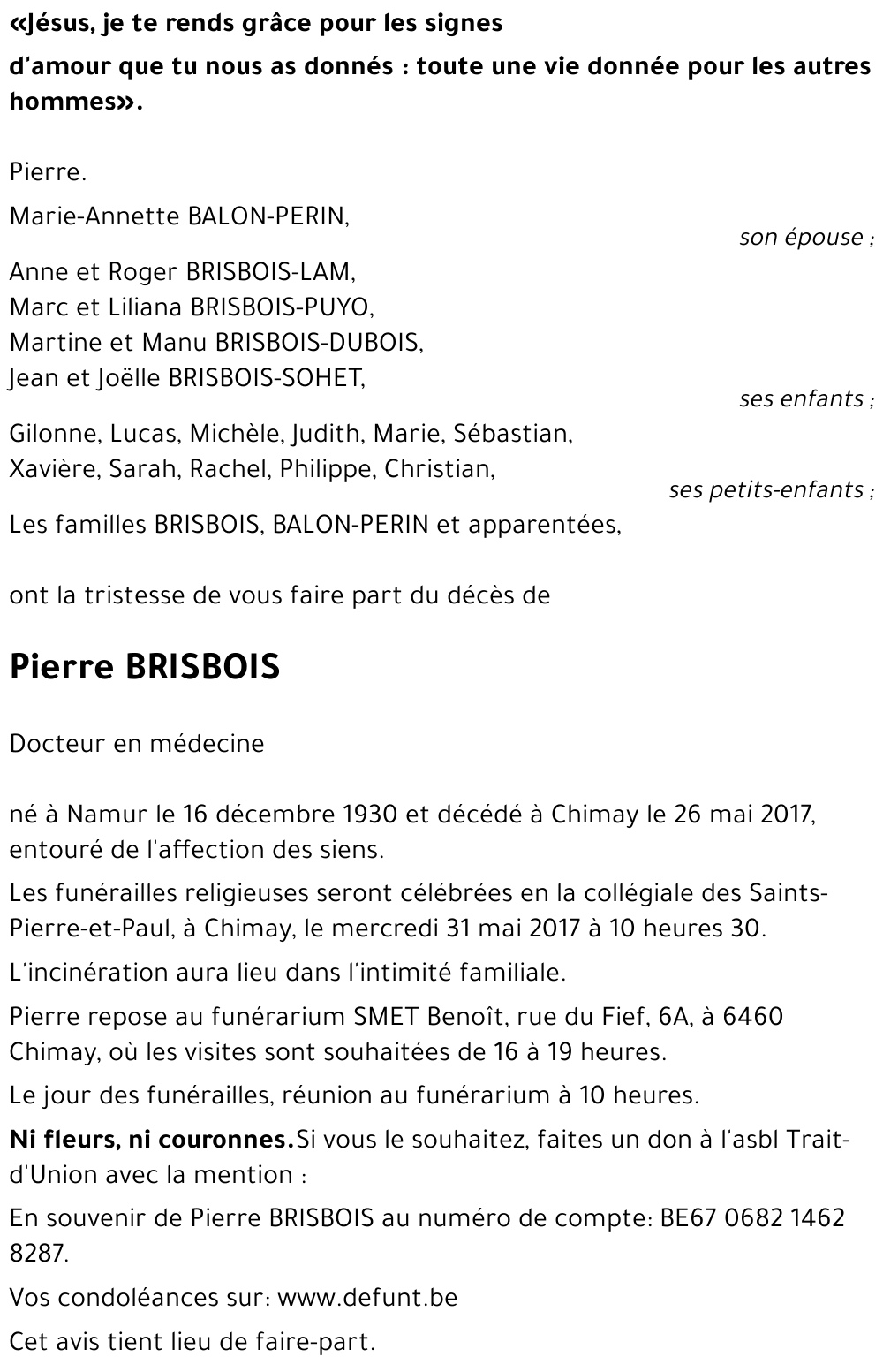 Pierre BRISBOIS