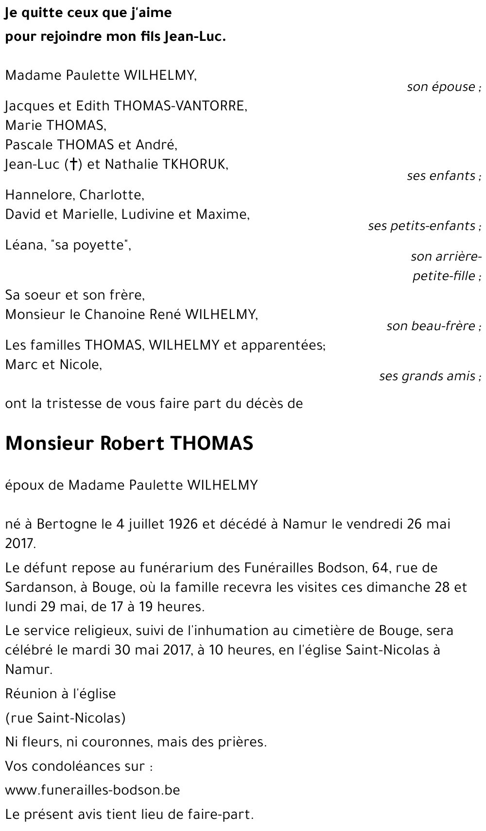Robert THOMAS