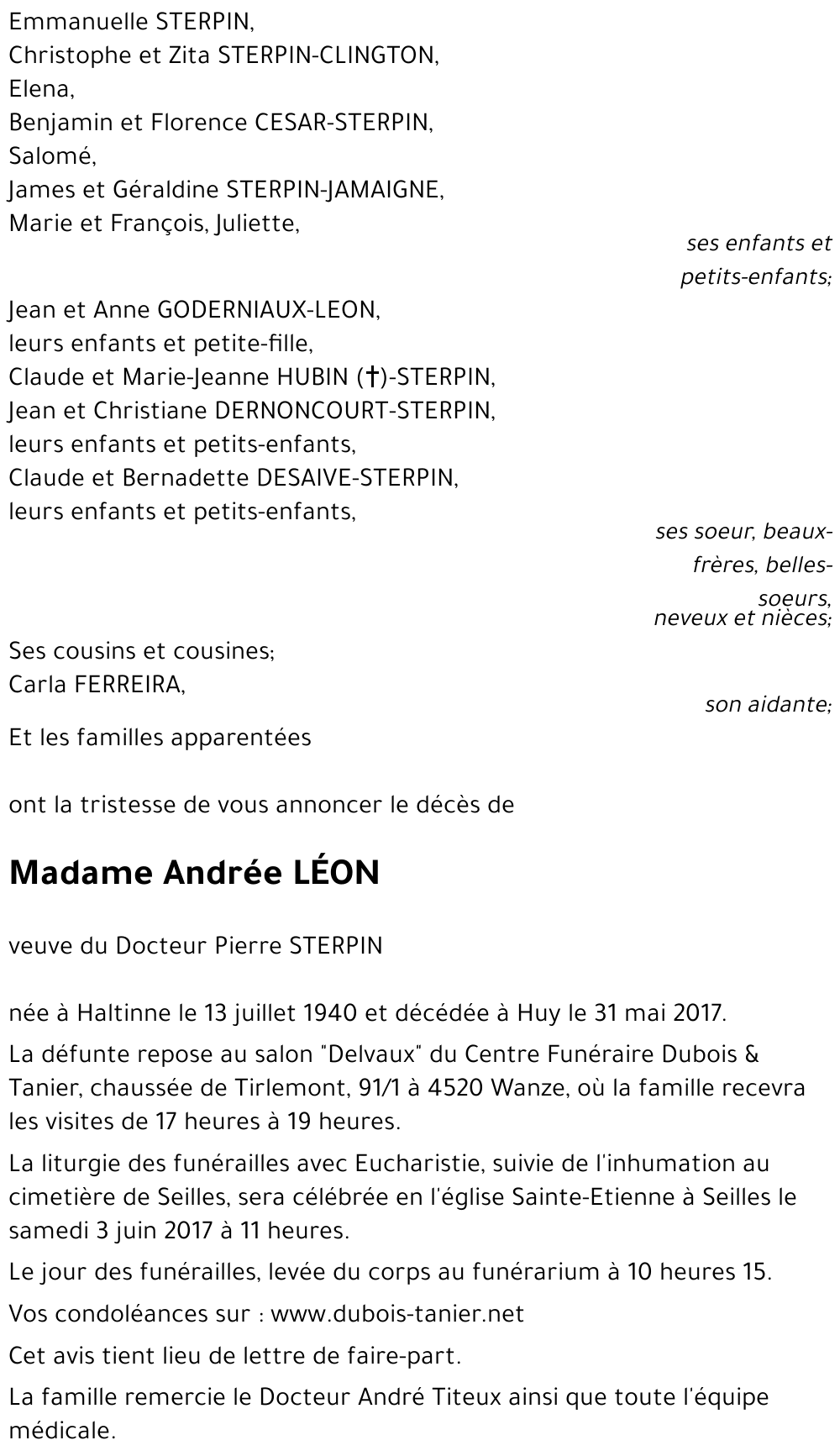 Andrée LÉON