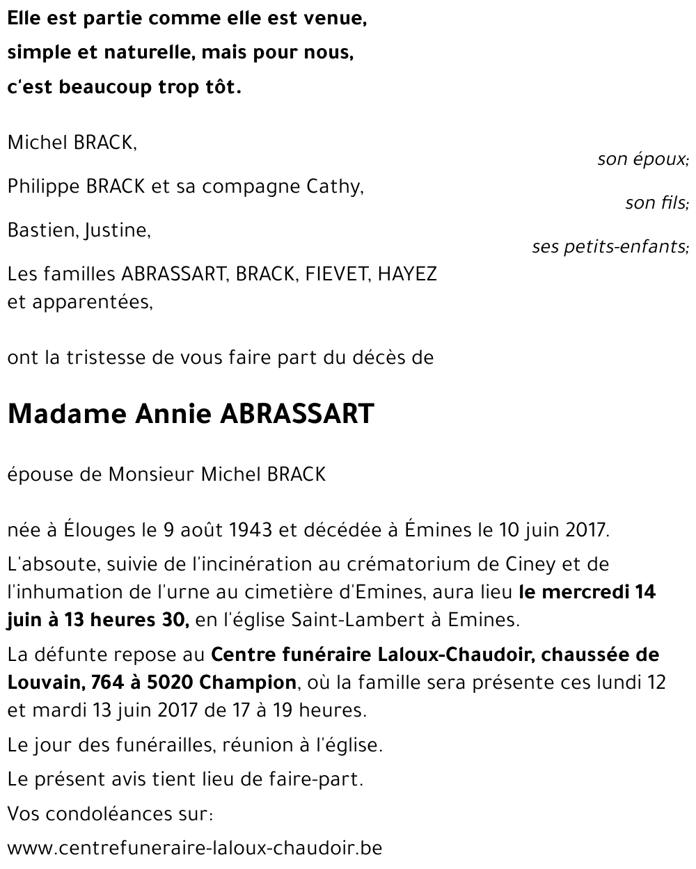 Annie ABRASSART