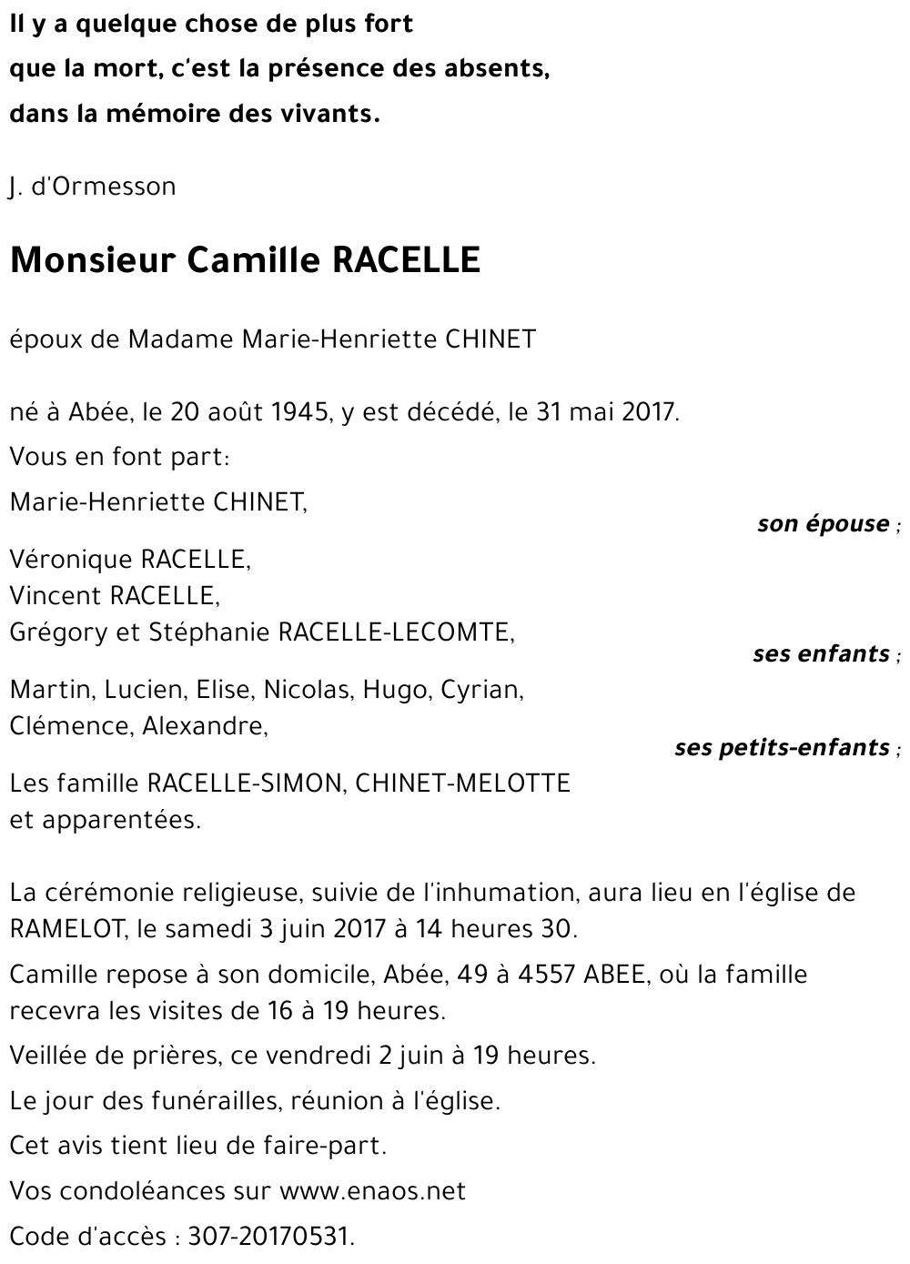 Camille RACELLE