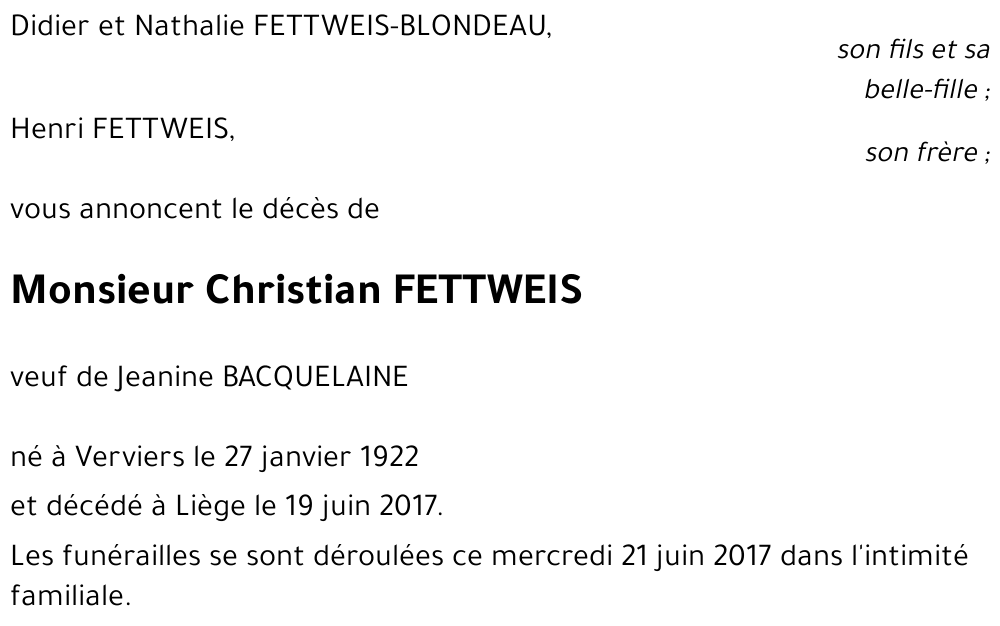 Christian FETTWEIS