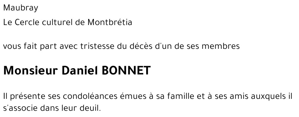 Daniel BONNET