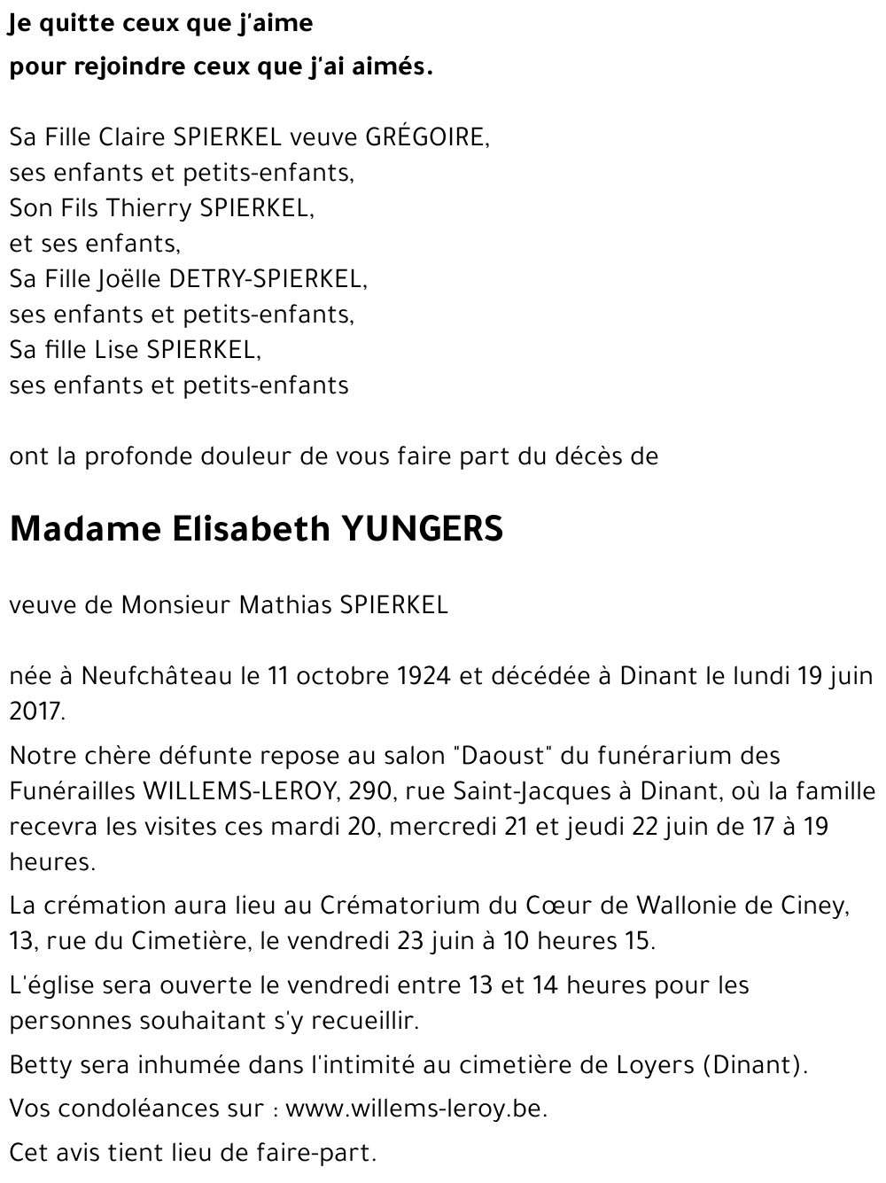 Elisabeth YUNGERS