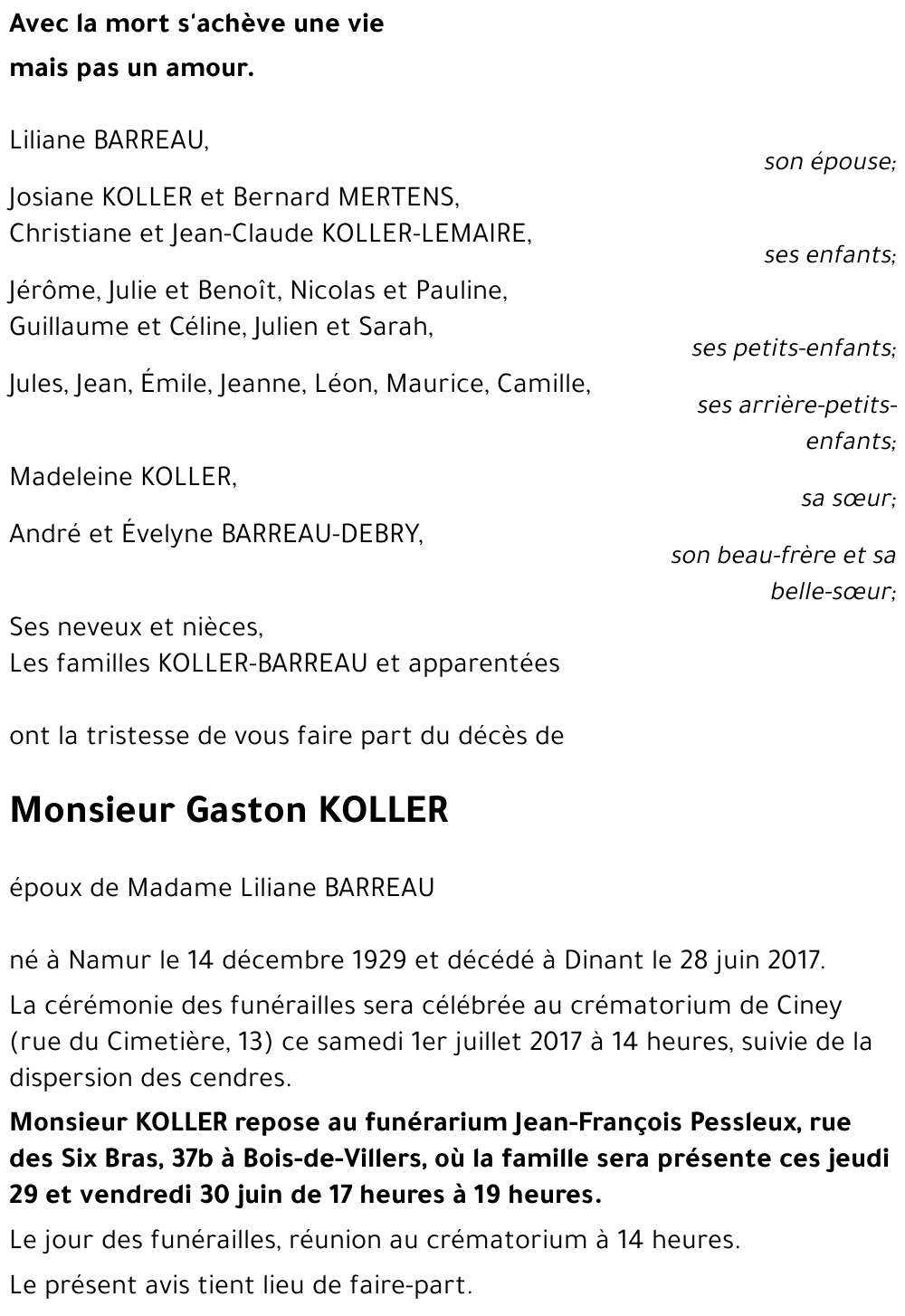 Gaston KOLLER