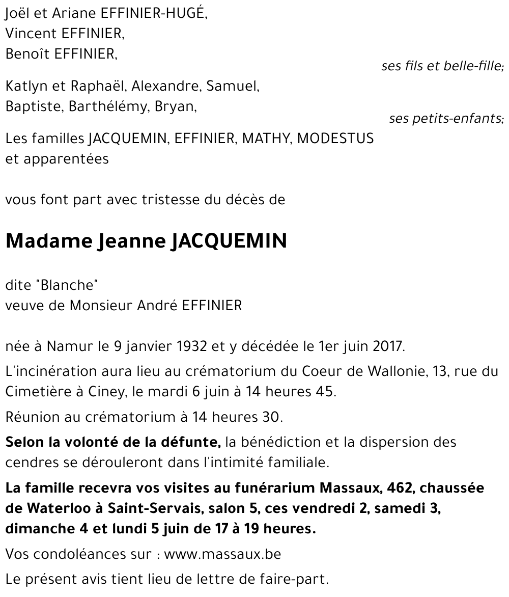 Jeanne JACQUEMIN