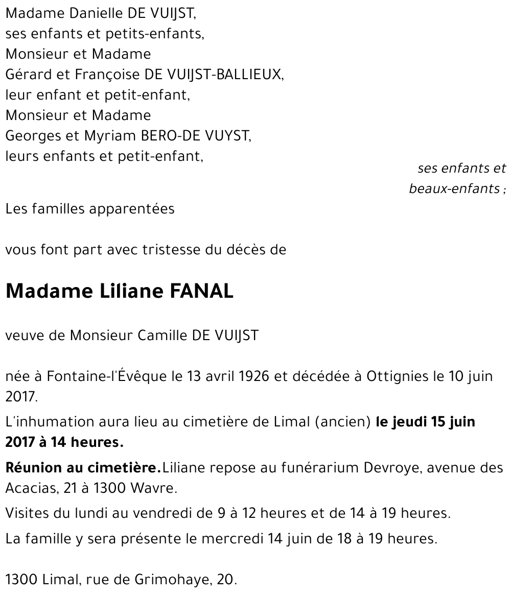 Liliane Fanal