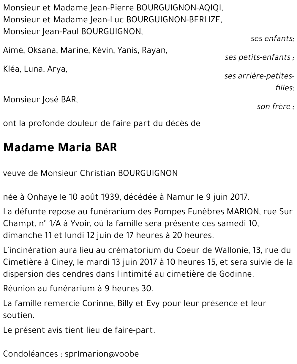 Maria BAR