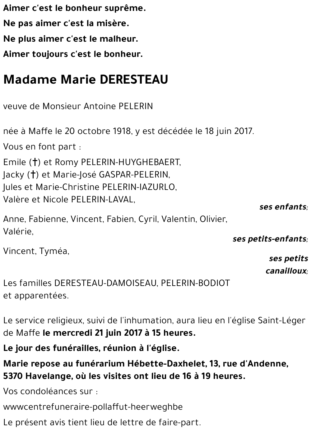 Marie DERESTEAU