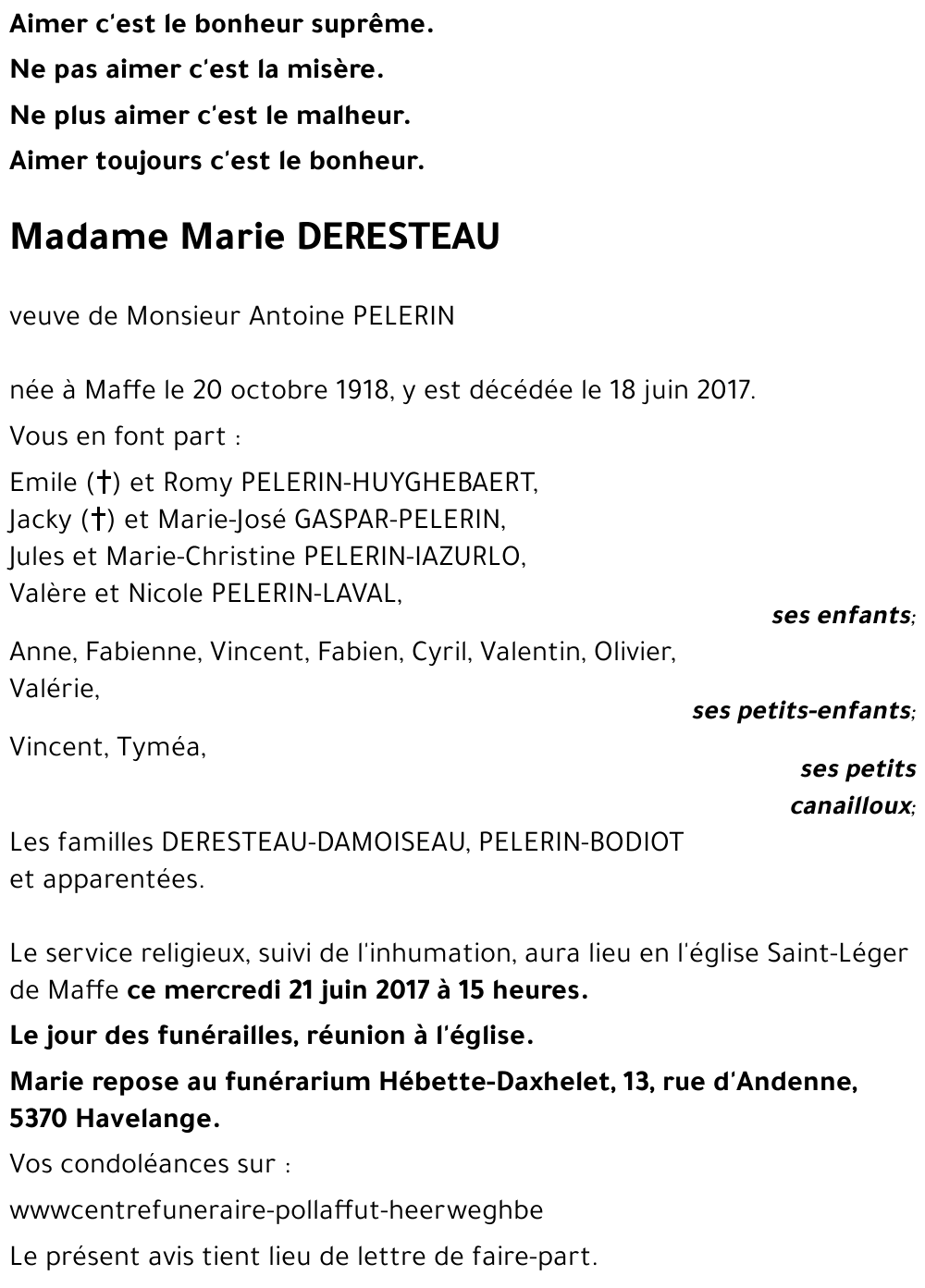 Marie DERESTEAU