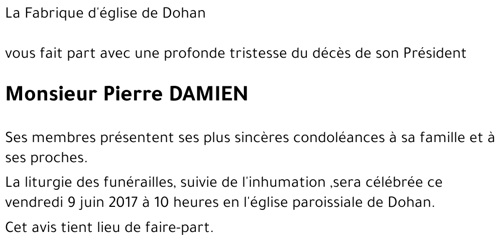 Pierre DAMIEN