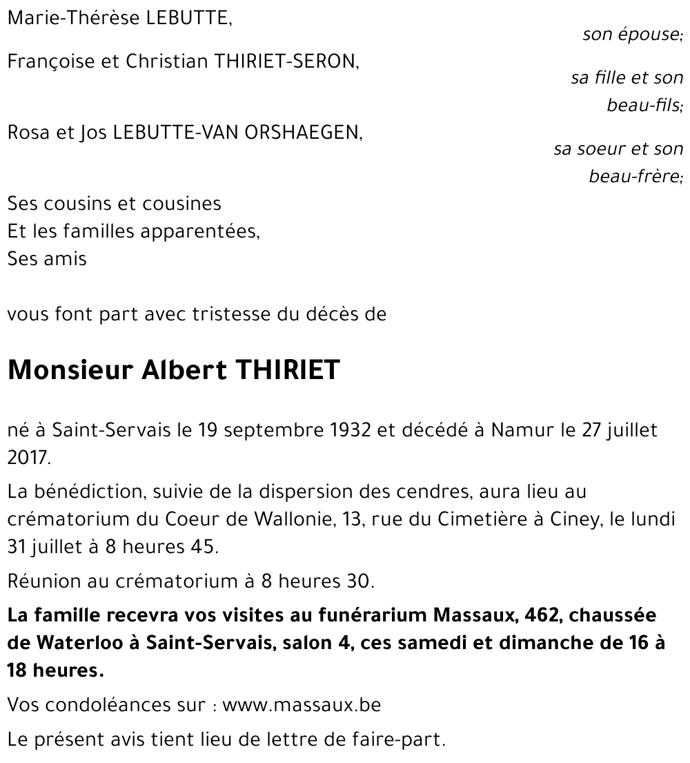 Albert THIRIET