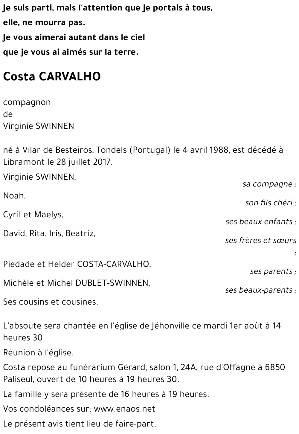 Costa CARVALHO