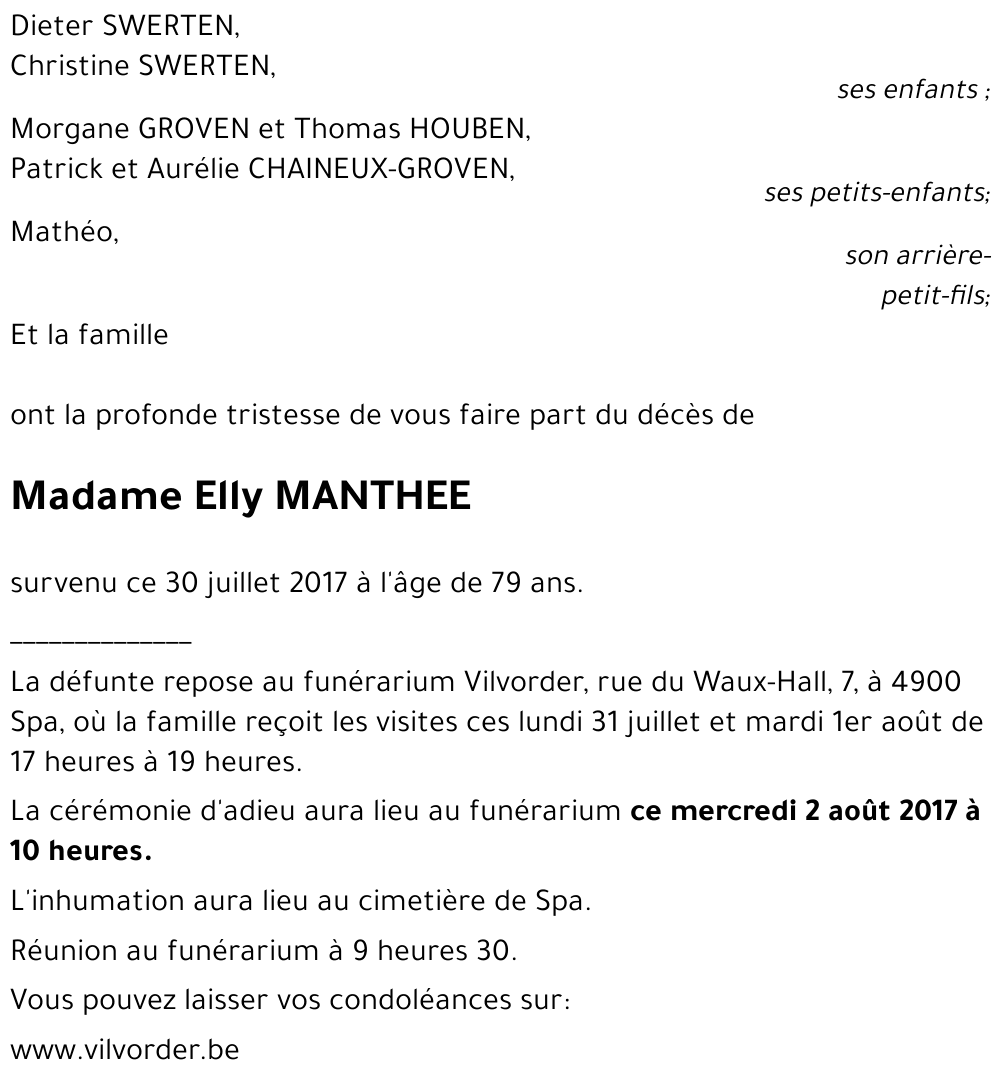 Elly MANTHEE