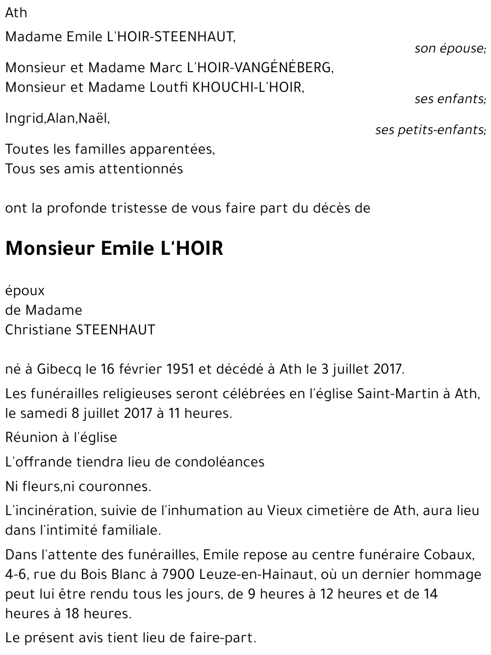 Emile L'HOIR