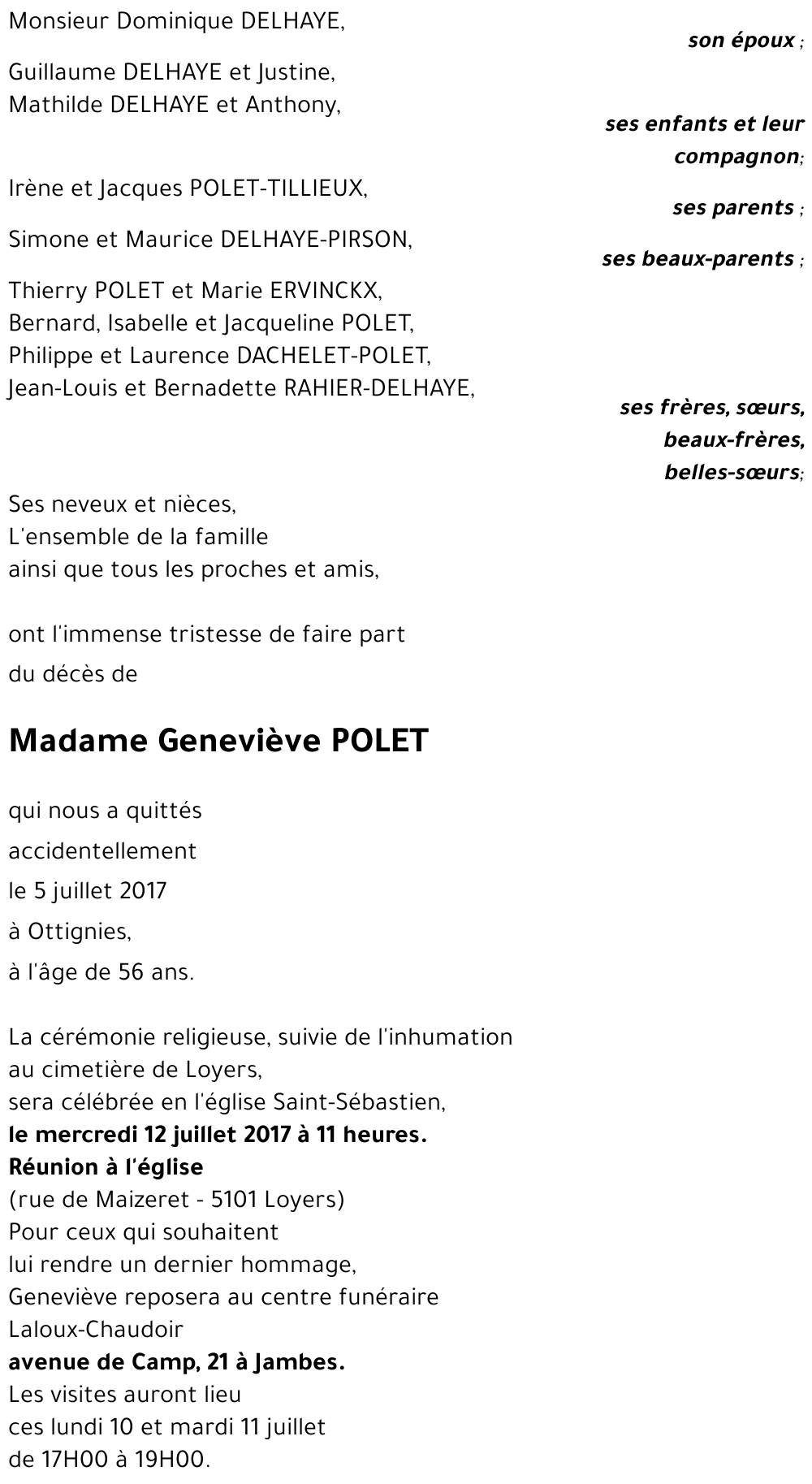 Geneviève POLET