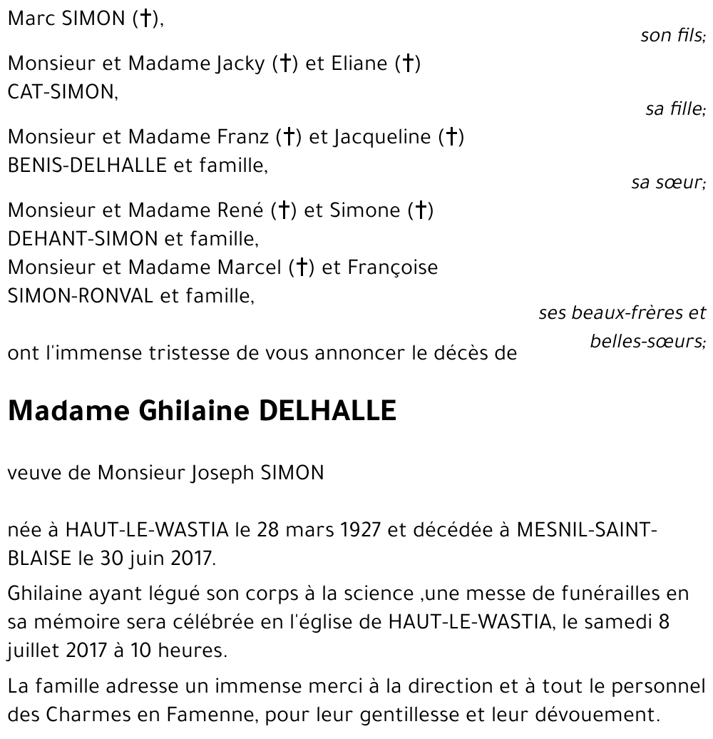 Ghilaine DELHALLE