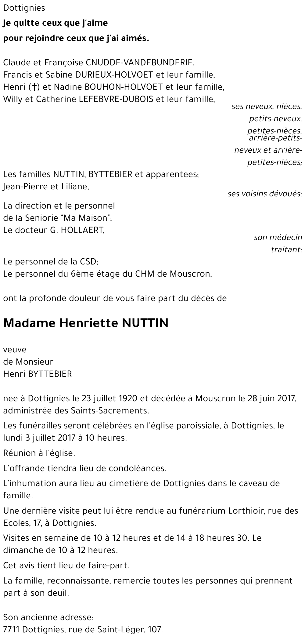 Henriette NUTTIN