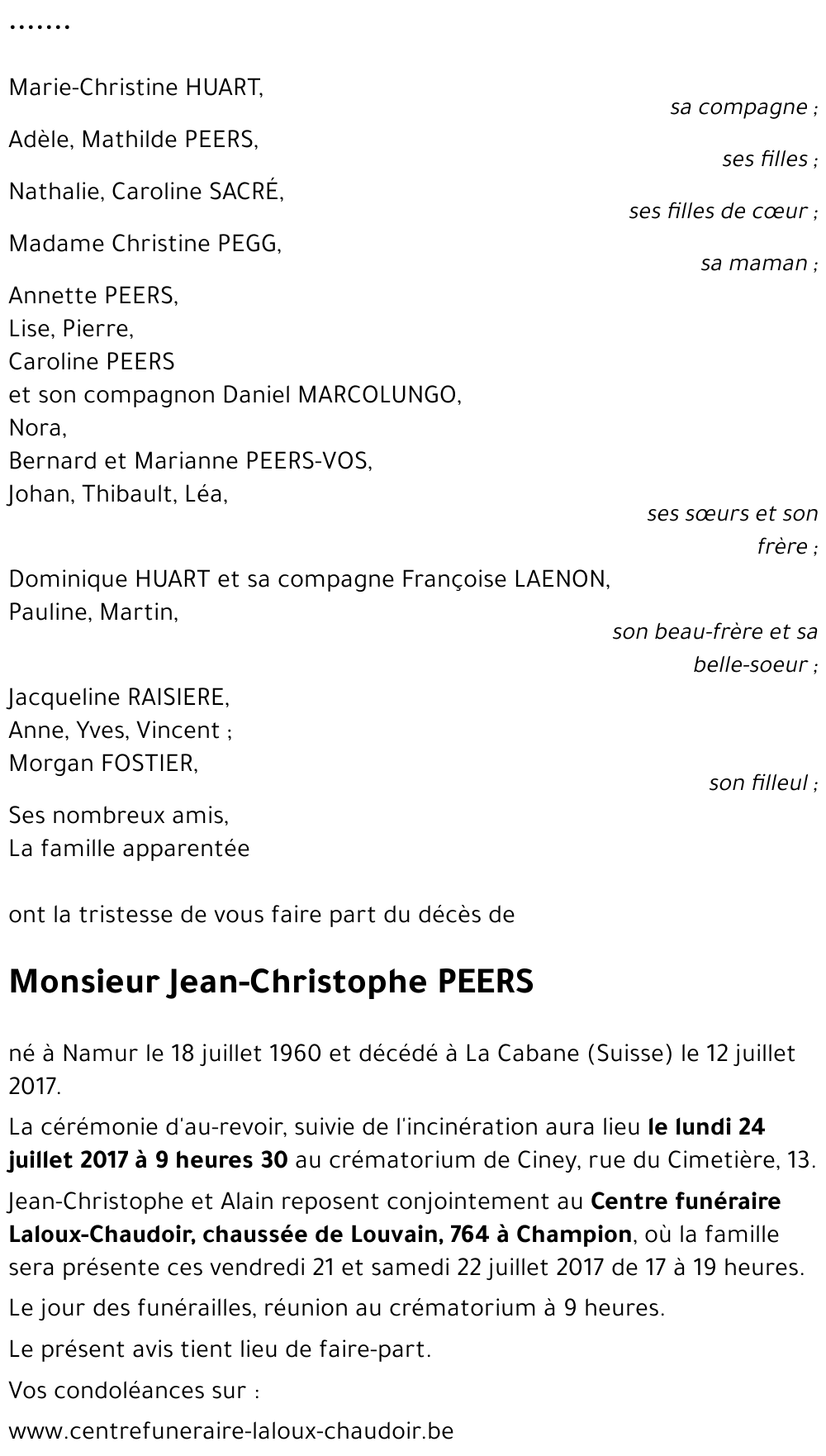 Jean-Christophe PEERS