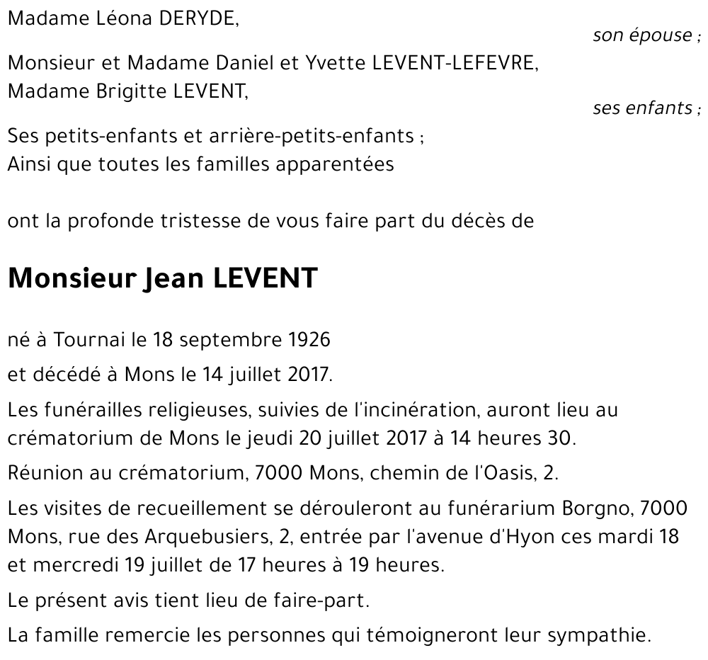 Jean LEVENT