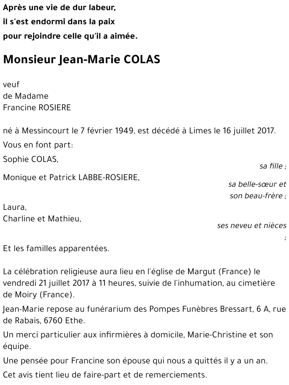 Jean-Marie COLAS 