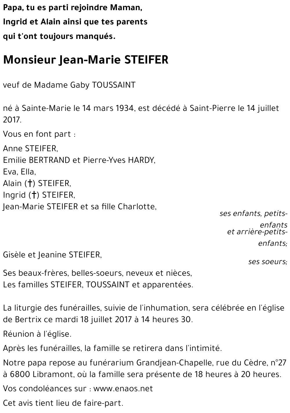 Jean-Marie STEIFER