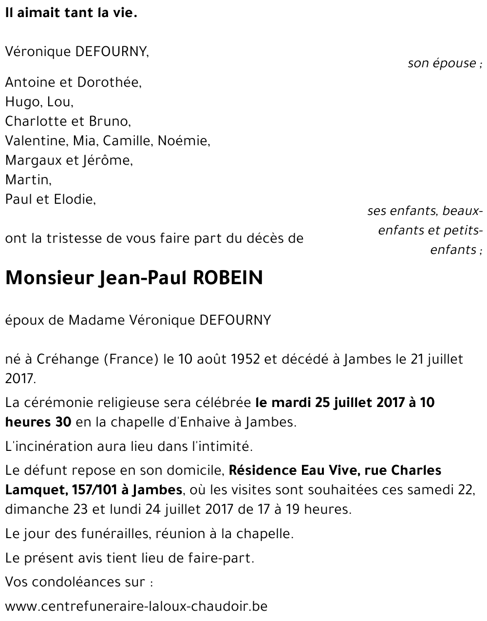 Jean-Paul ROBEIN