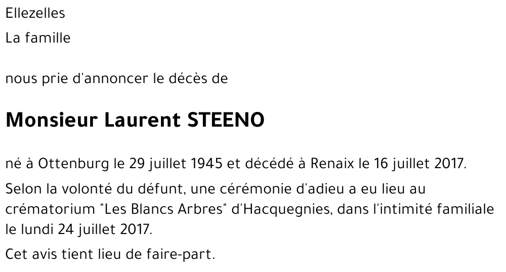 Laurent STEENO