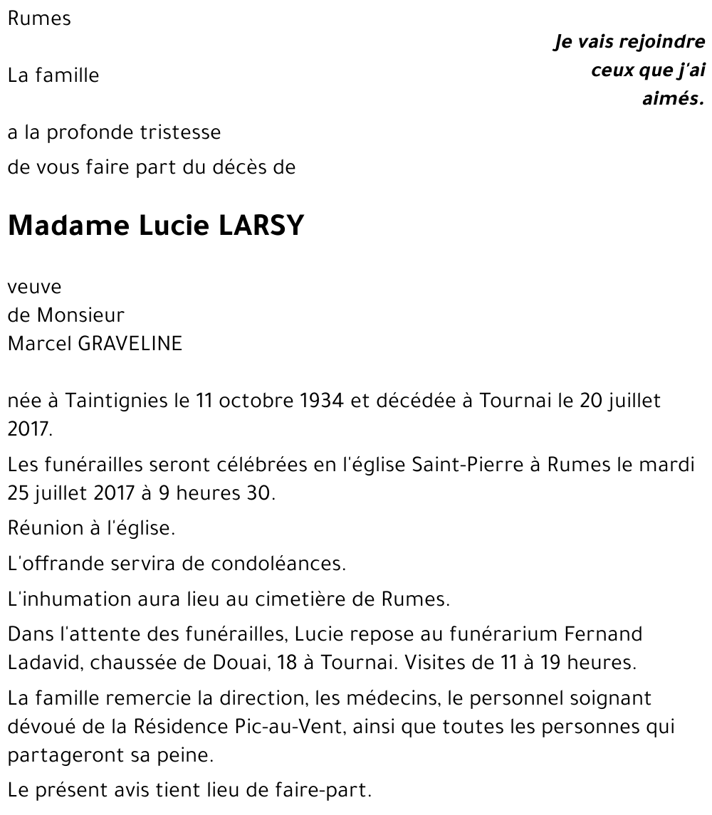 Lucie LARSY