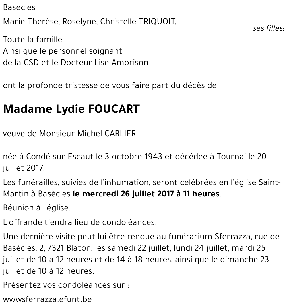 Lydie FOUCART