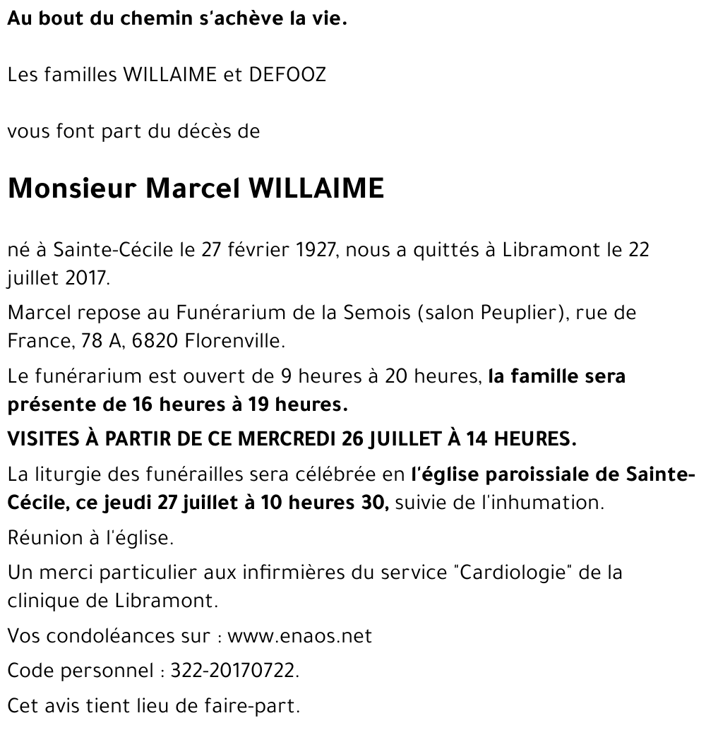 Marcel WILLAIME